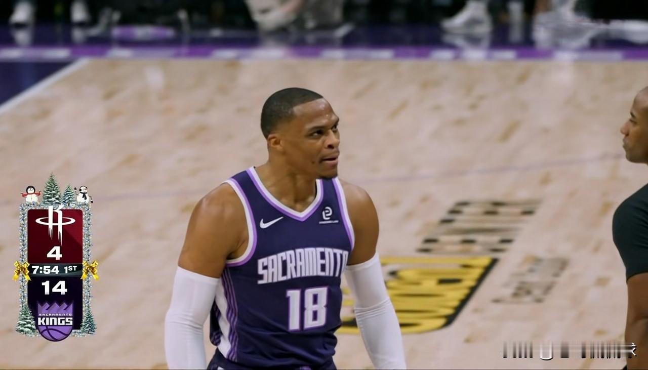 国王球星威斯布鲁克真是大发神威，他把火箭打懵了！在今天国王主场迎战火箭的比赛中，