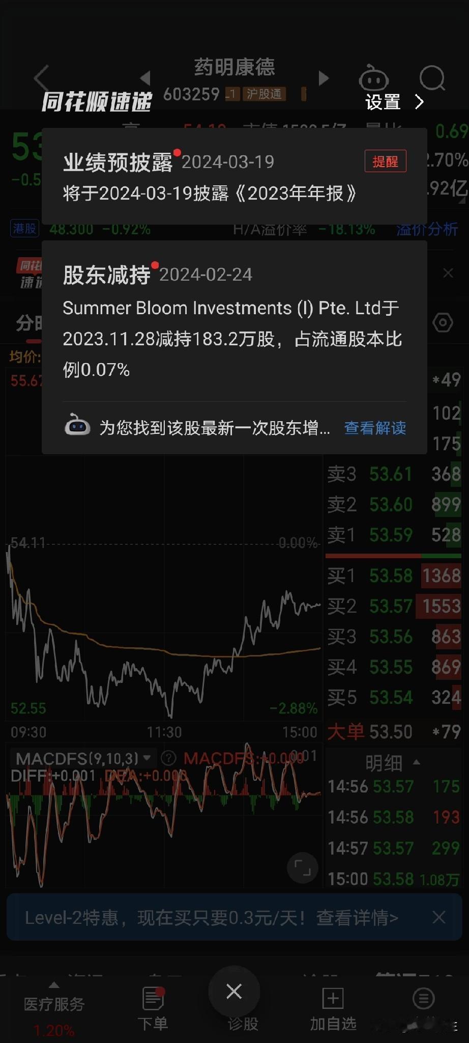 药明康德的股东又减持了，这是什么情况？😳

我刚刚浏览股票，看到了药明康德的消
