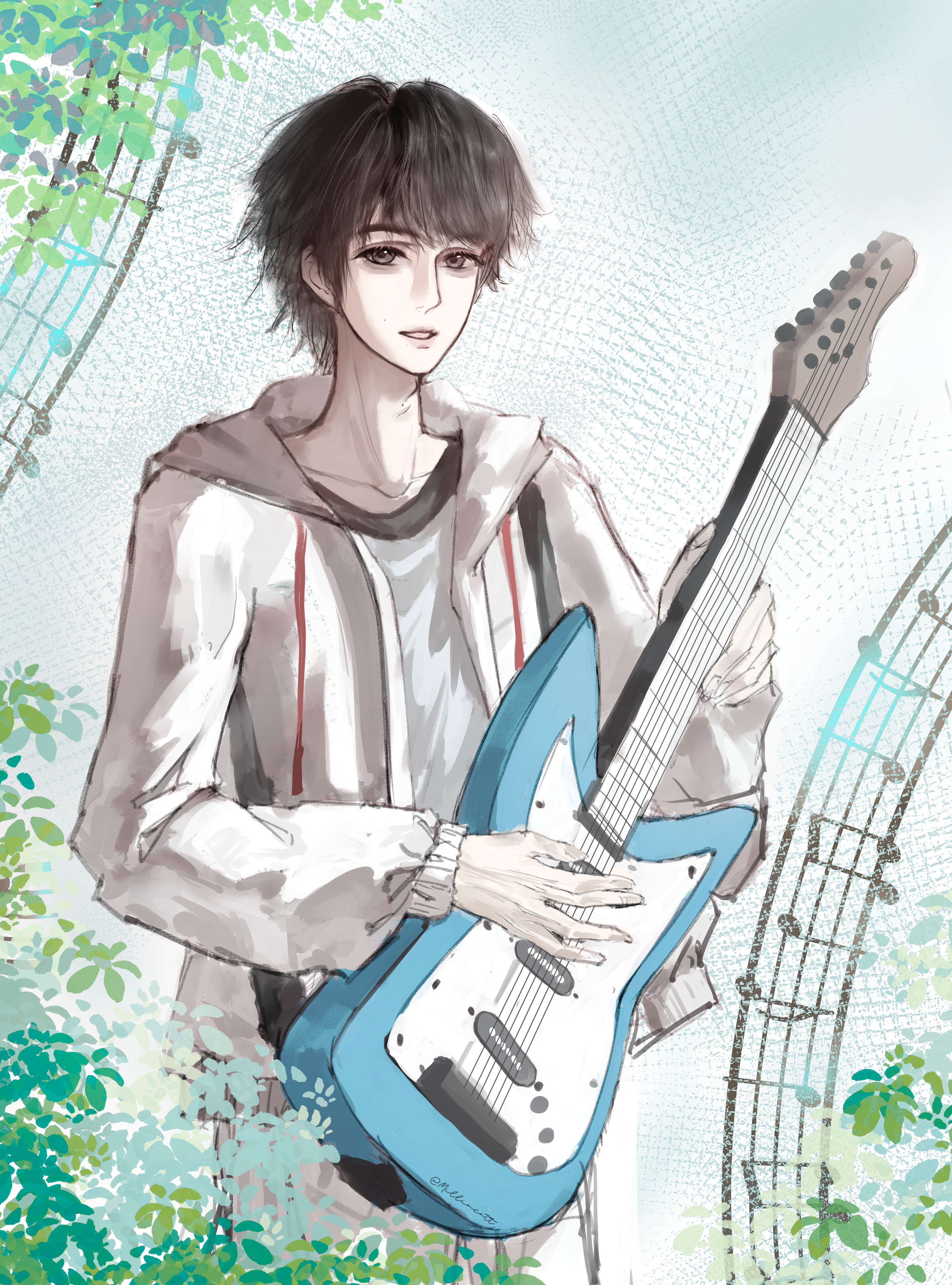 李煜东  🎸李煜东 四代神颜吉他手 🎸李煜东 旭日之向 无畏追梦 校园青春偶