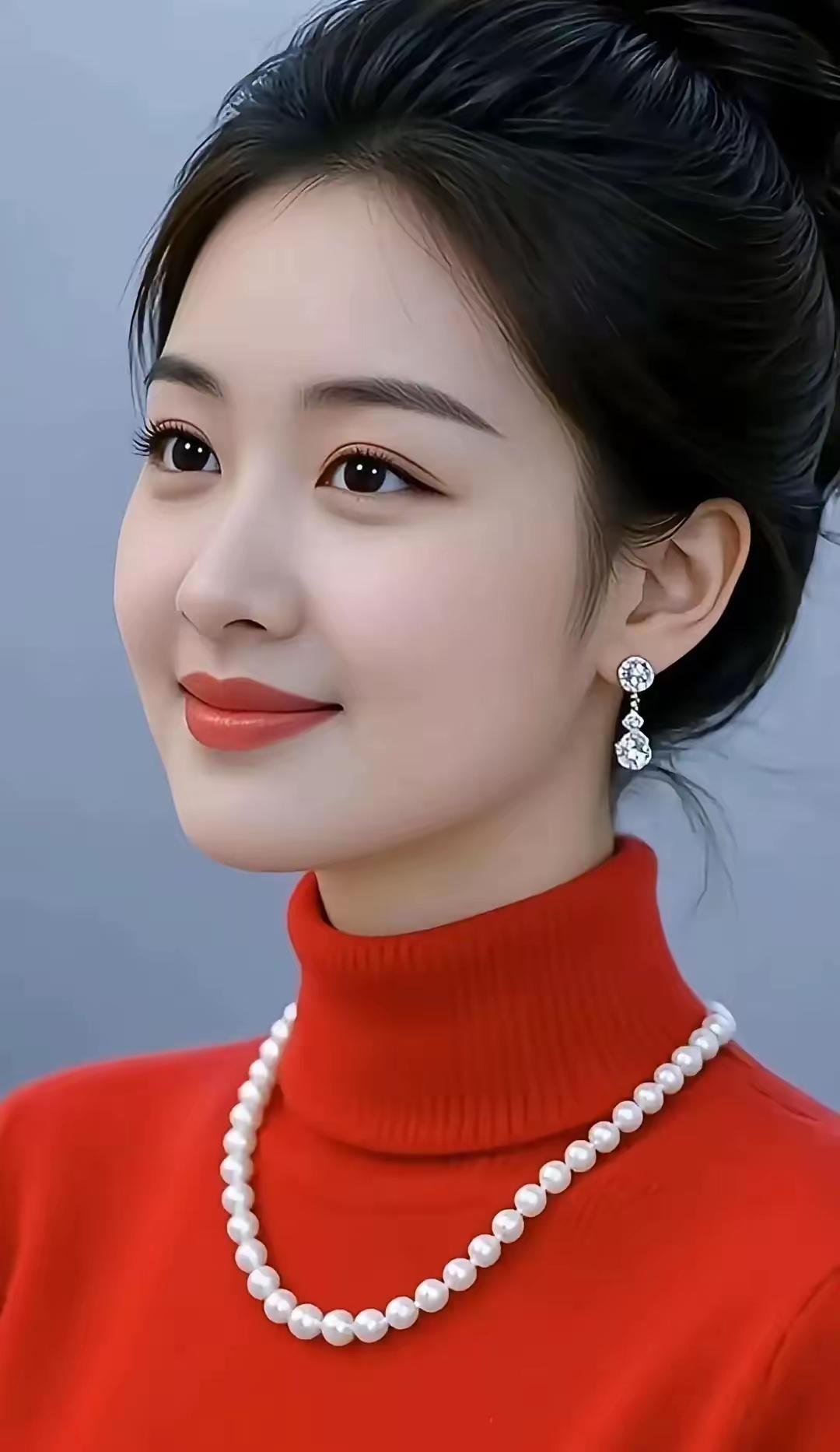 这姑娘打扮得真漂亮！
