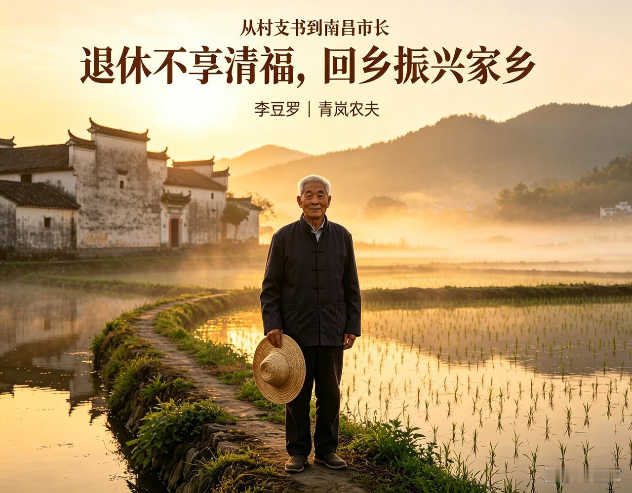 从村支书到南昌市长，退休不享清福，李豆罗回乡振兴家乡
 
从生产队会计、村党支部