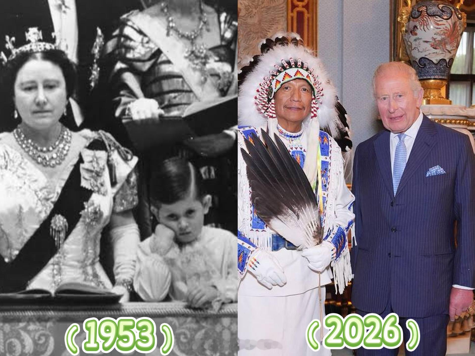 英国王室  1953➡️2026今天是伊丽莎白二世女王加冕礼  周年，他那时候年