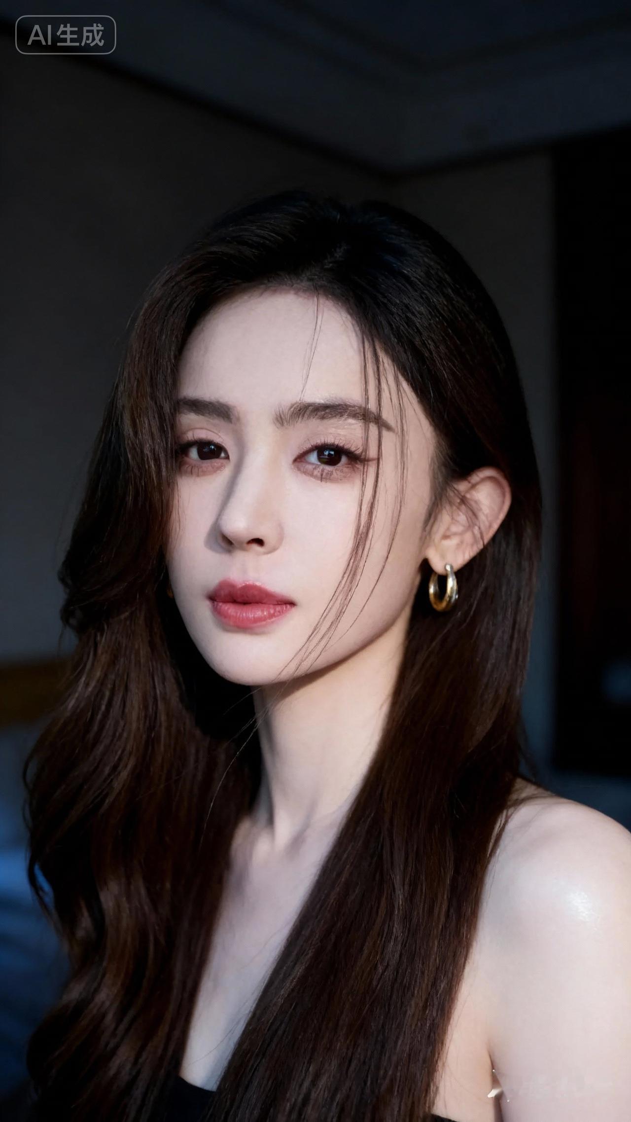 这位美女好有气质，耳环也很漂亮。