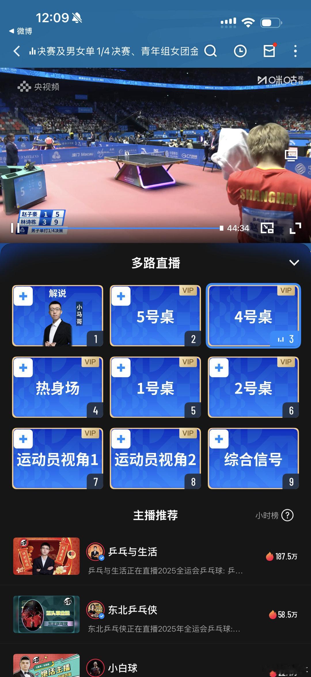 这场没悬念。林诗栋领先了会稍微松一下而已。 