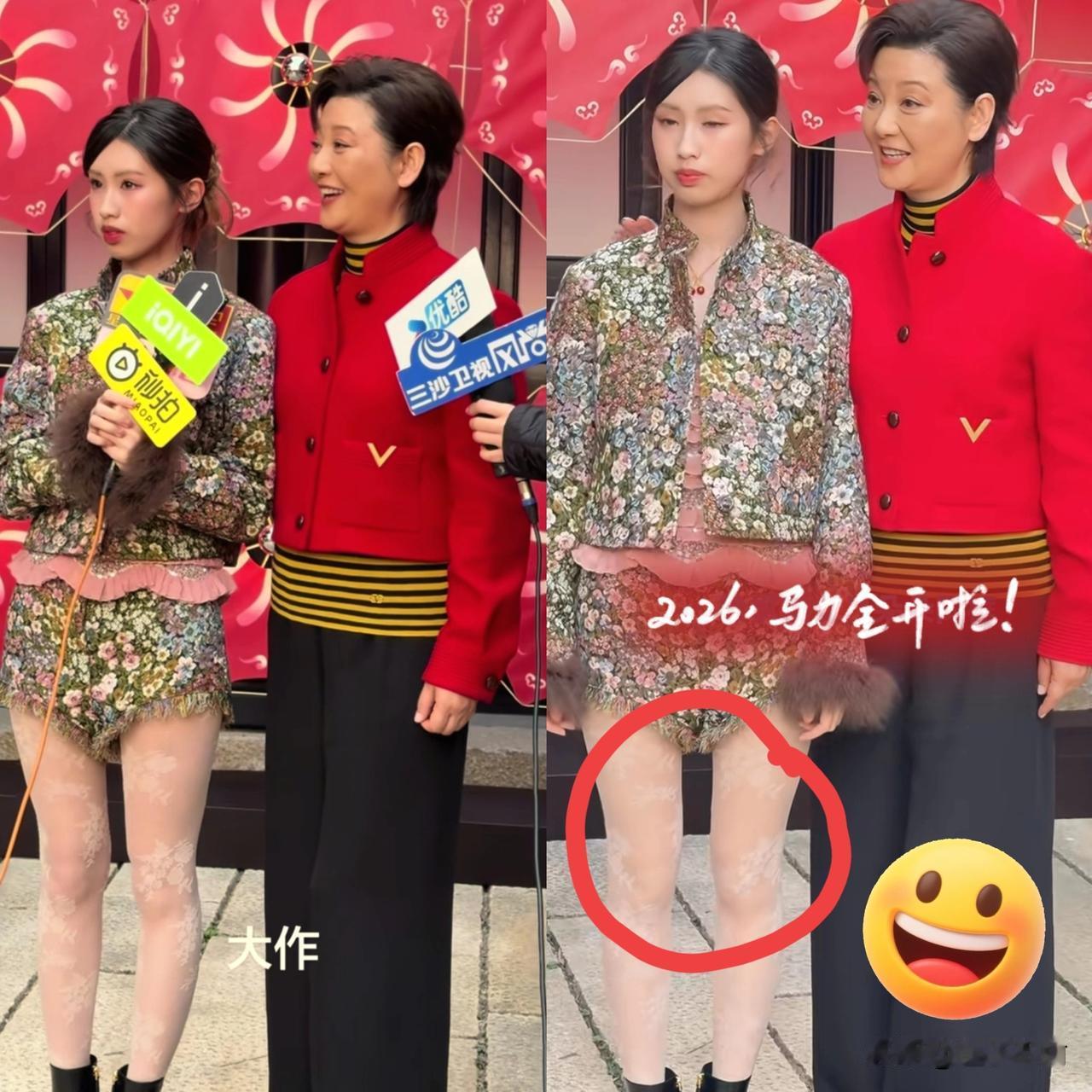 21岁的徐朵朵越来越漂亮了！
这种略带“凸嘴”的特征，
据说在欧美时尚圈或者法式