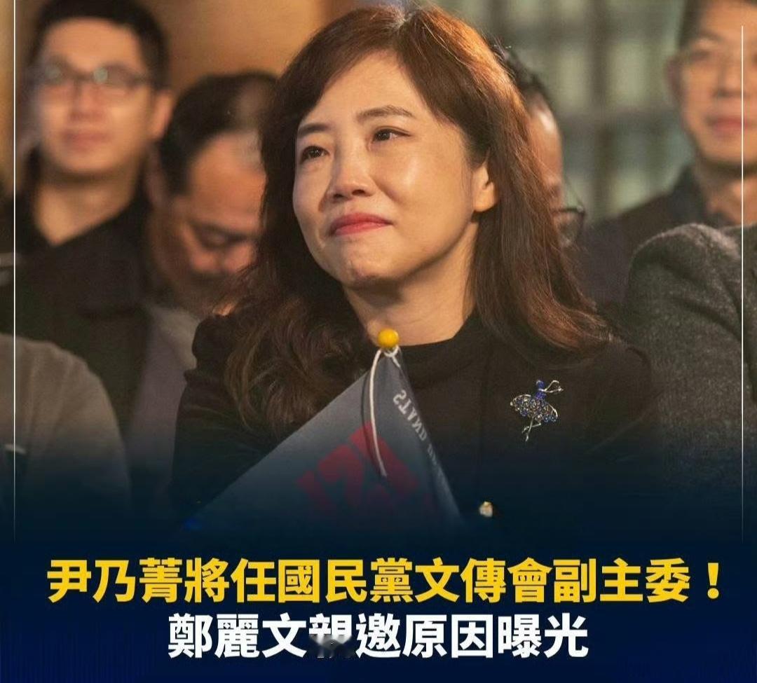 《尹乃菁回归国民党：失联40年再入党，任文传会副主委助选2026》
 
失联国民