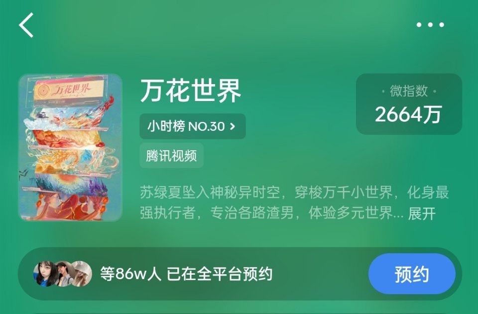 《万花世界》无开机没物料预约量破86w 