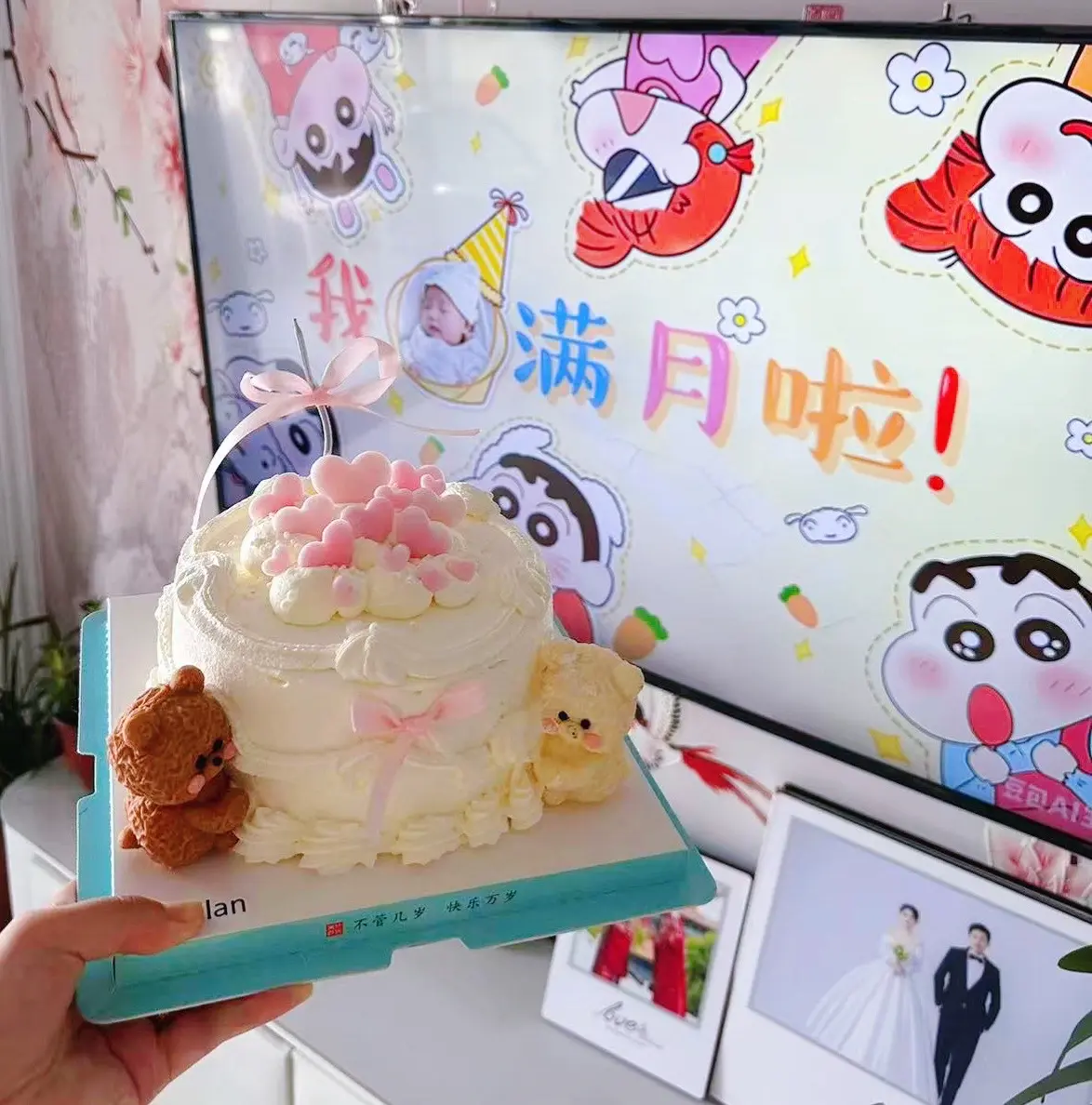 当宝宝的满月撞上七夕，这大概就是最浪漫的巧合了吧❤️