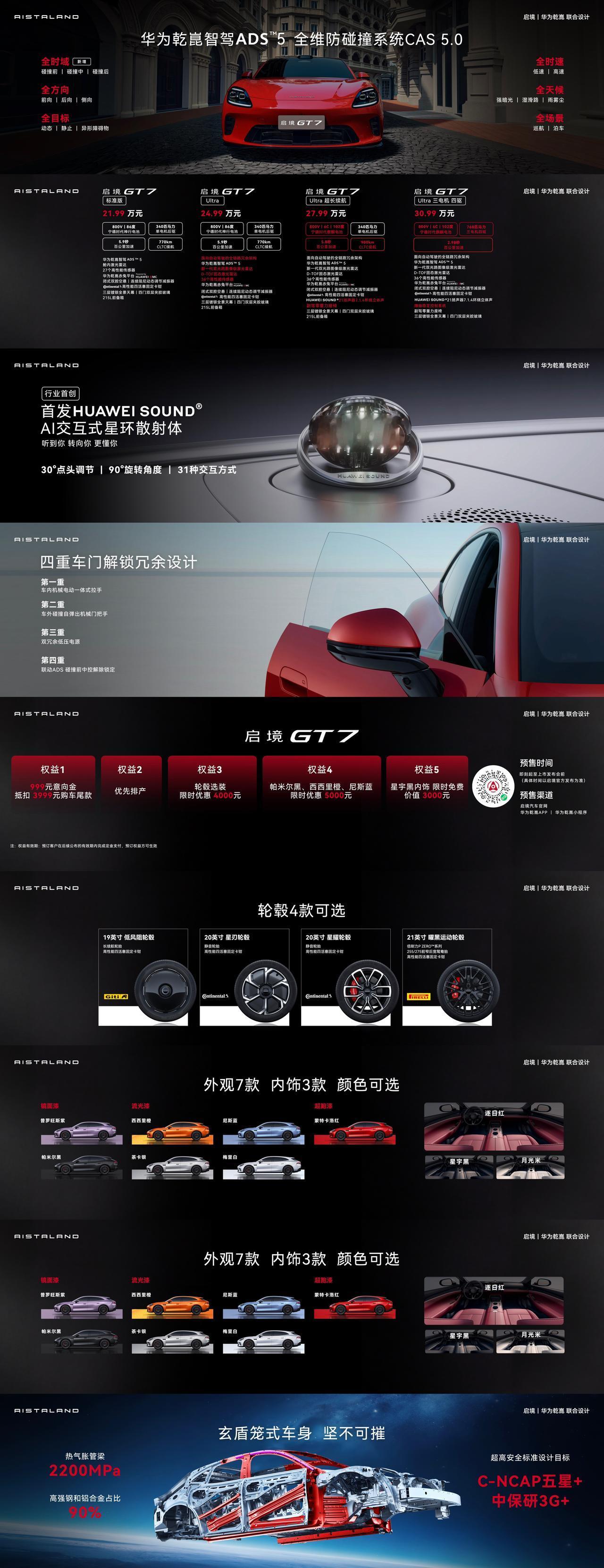 启境GT7预售发布会 启境GT7预售价正式公布，新车推出Ultra、Ultra超