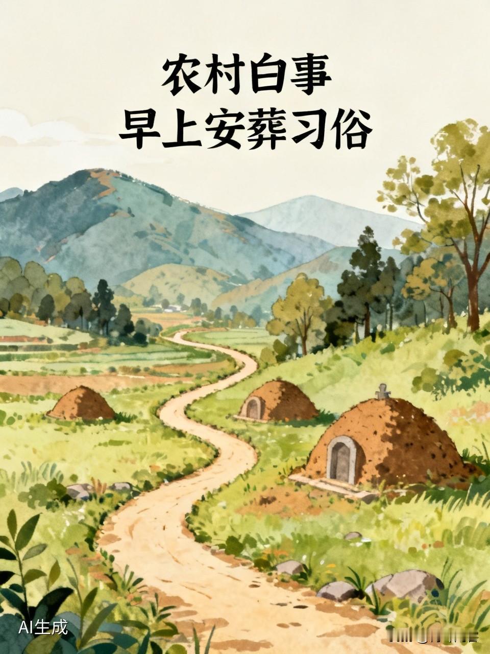 一般是吃了早饭就抬亡者上山安葬。所以，凡白事都是早宴。
你想，亡者入土为安。将亡