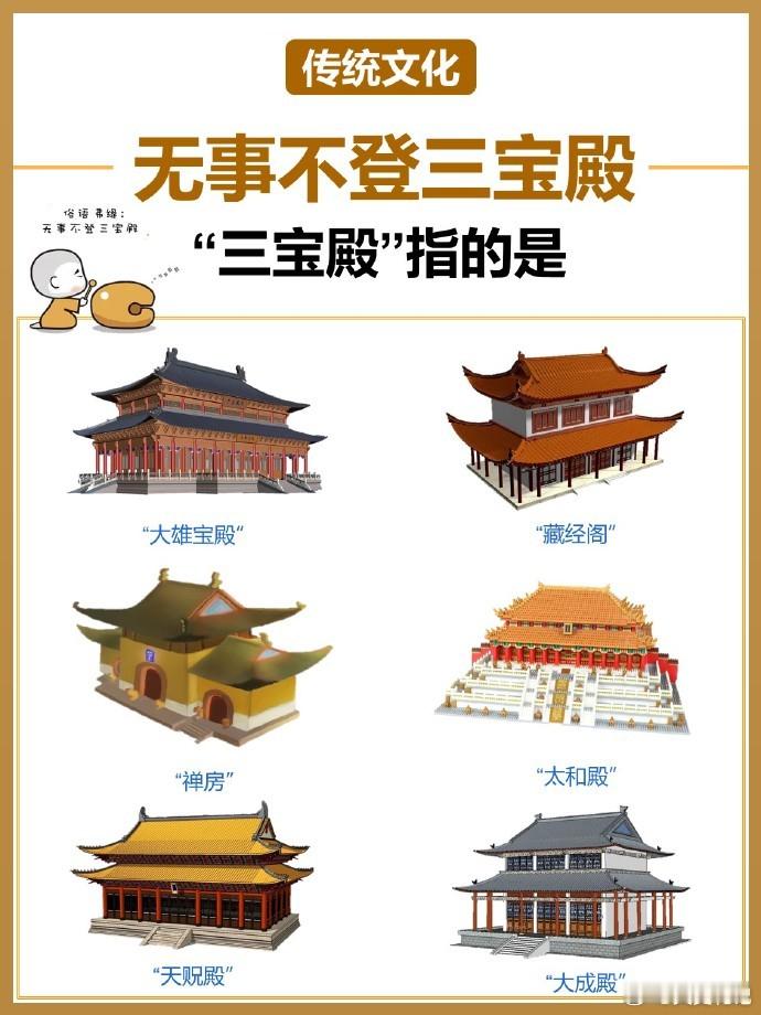 无事不登三宝殿，“三宝殿”是哪三个？ 