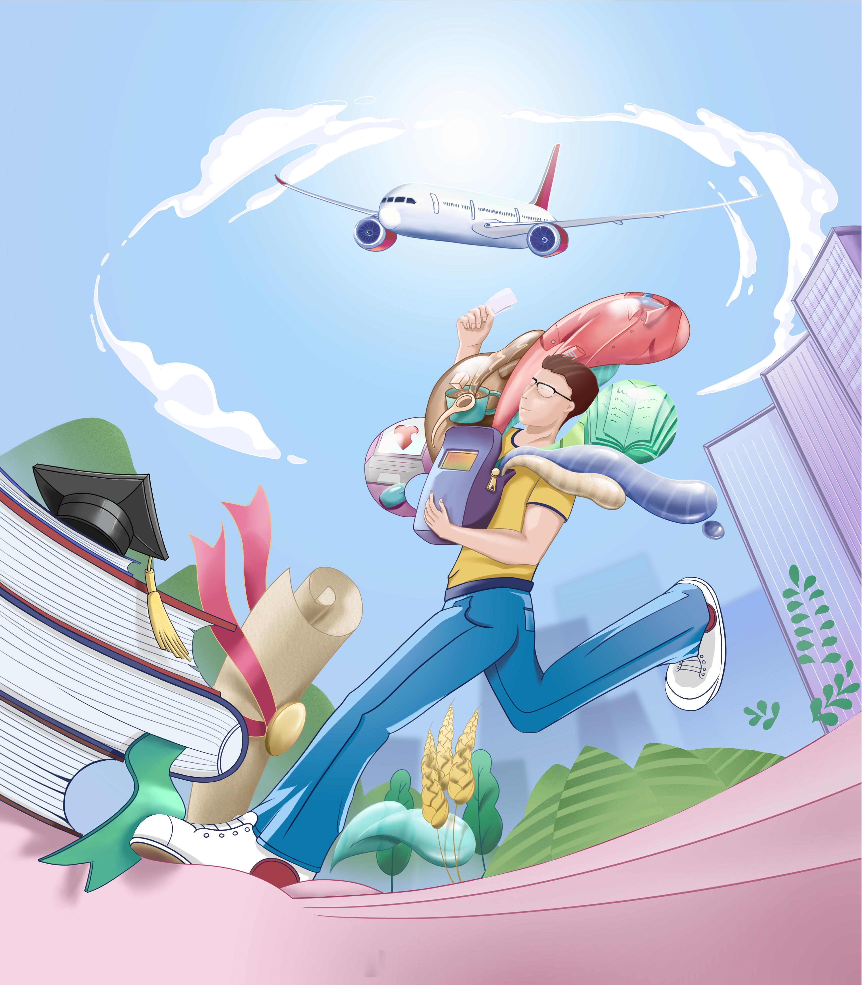 吉祥航空应届高校新生报到“吉”飞即免吉祥航空江苏分公司推出2024年学生出行服务