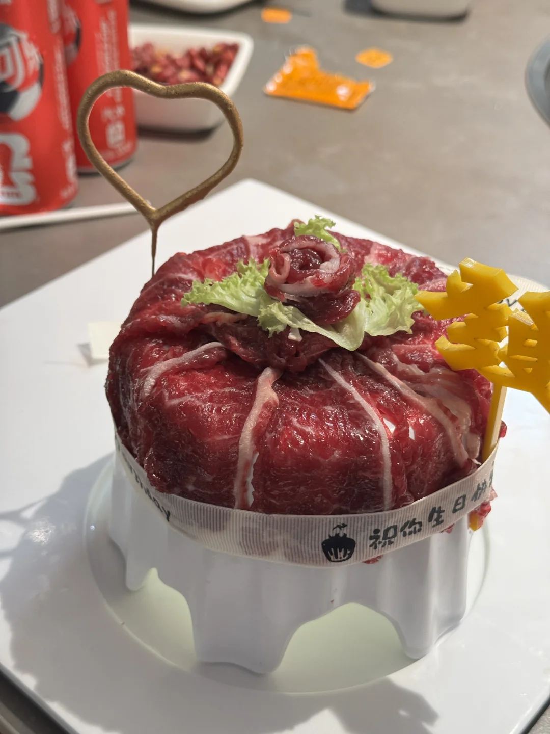 百吃不腻的牛肉火锅！还送生日蛋糕