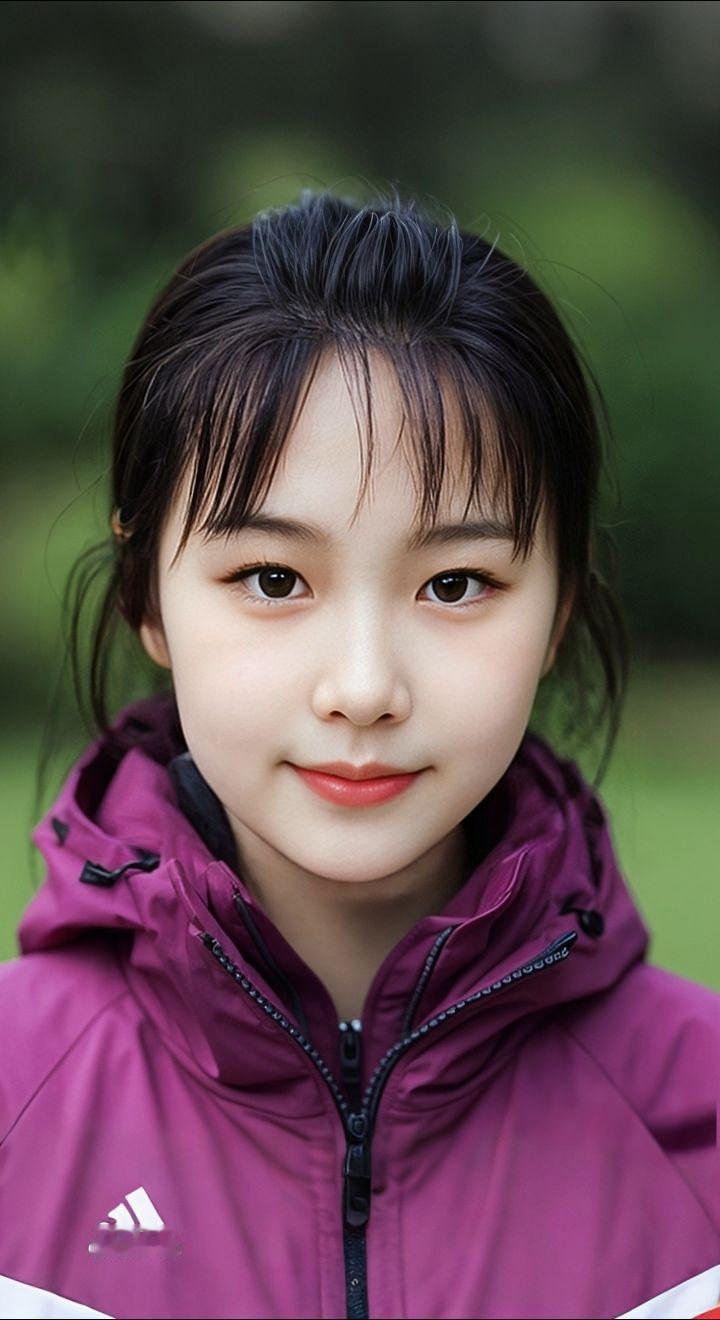 AI扩图 AI冲锋衣甜微笑