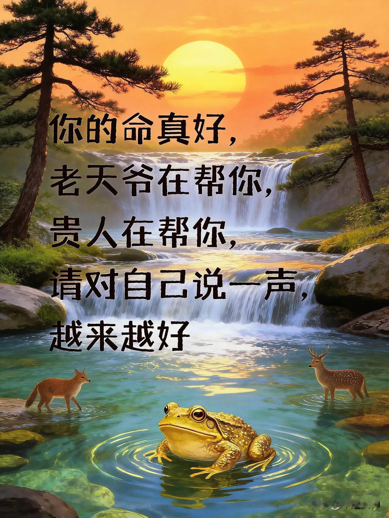 你的命真好
老天爷在帮你
贵人在帮你 所有人都在帮你
过往的坎坷都在为你铺路
所