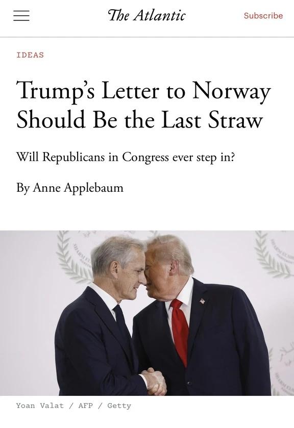 特朗普给挪威首相关于格陵兰岛的信
@硅谷徐老师每天带你了解地缘政治和技术革命这两