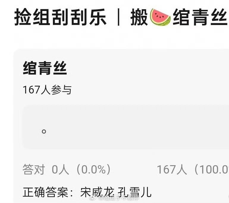 🍉古早大IP绾青丝：宋威龙、孔雪儿 