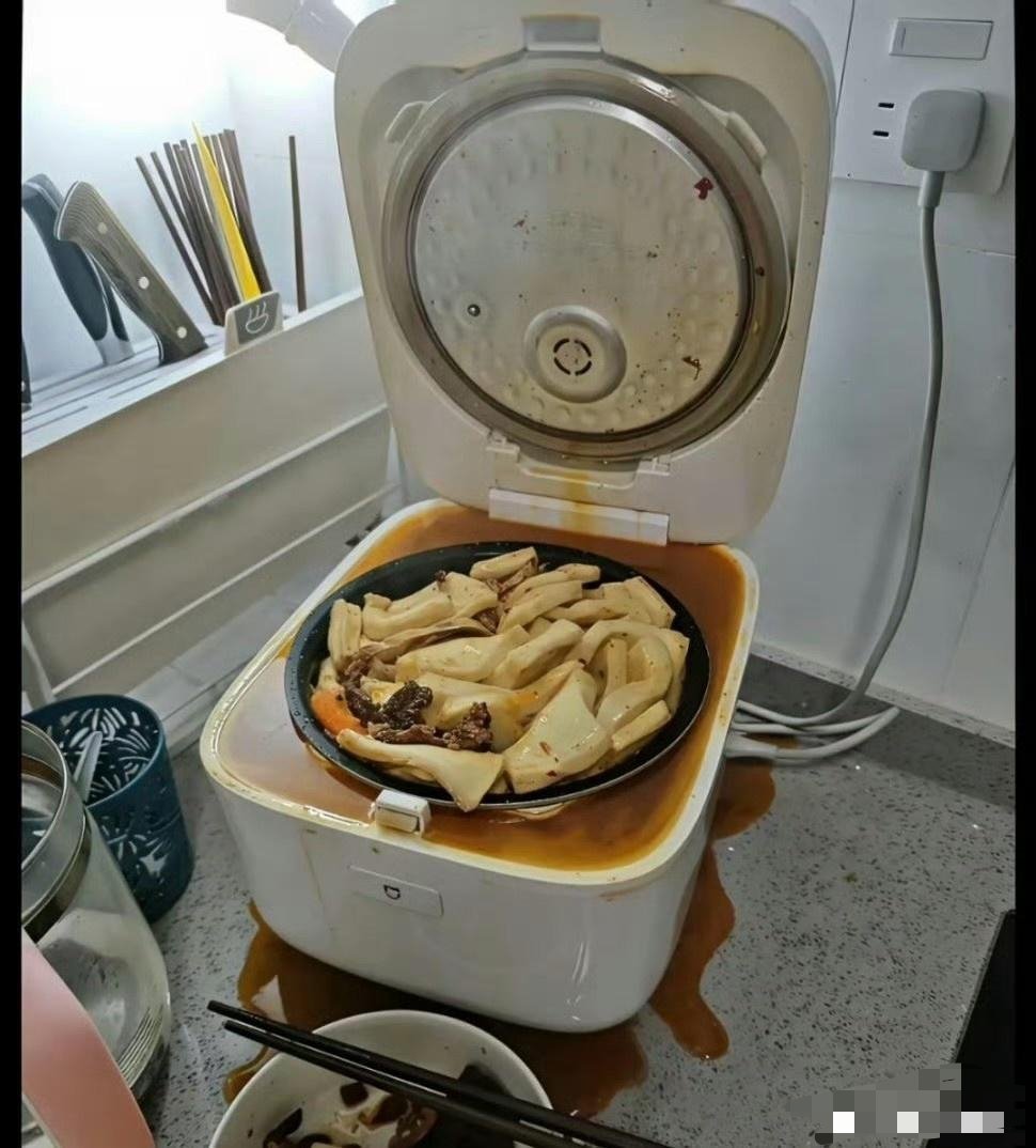 事实证明，电饭锅不合适煮火锅啊 