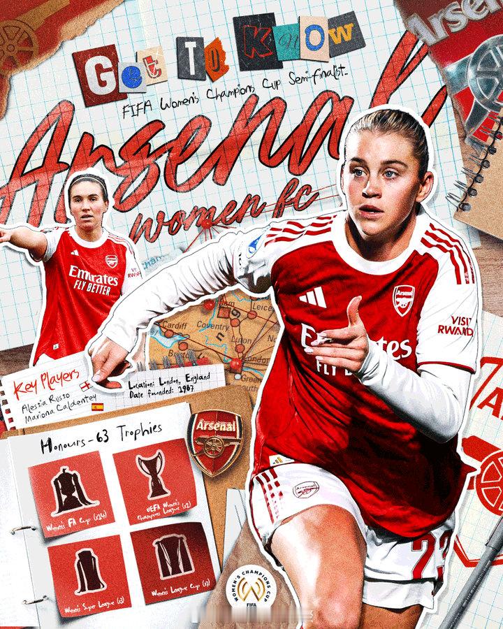 阿森纳女足从北伦敦走向世界。🌍 阿森纳著名教授 英超联赛
