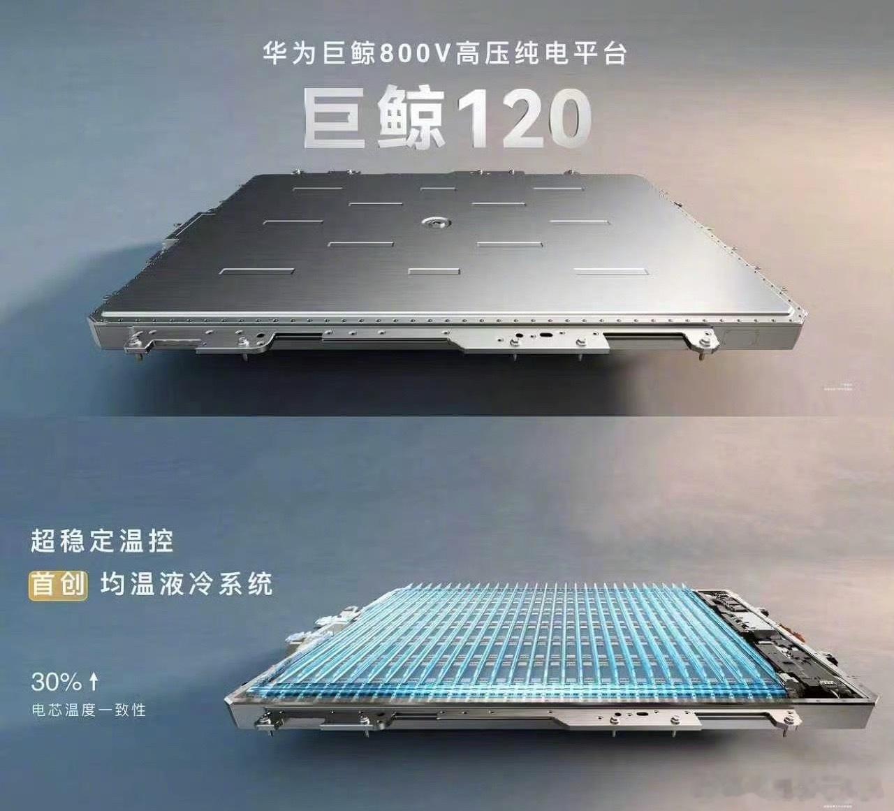 查资料，猛然发现华为巨鲸 120，首创了“均温液冷系统”宁德时代首创了电芯大面液