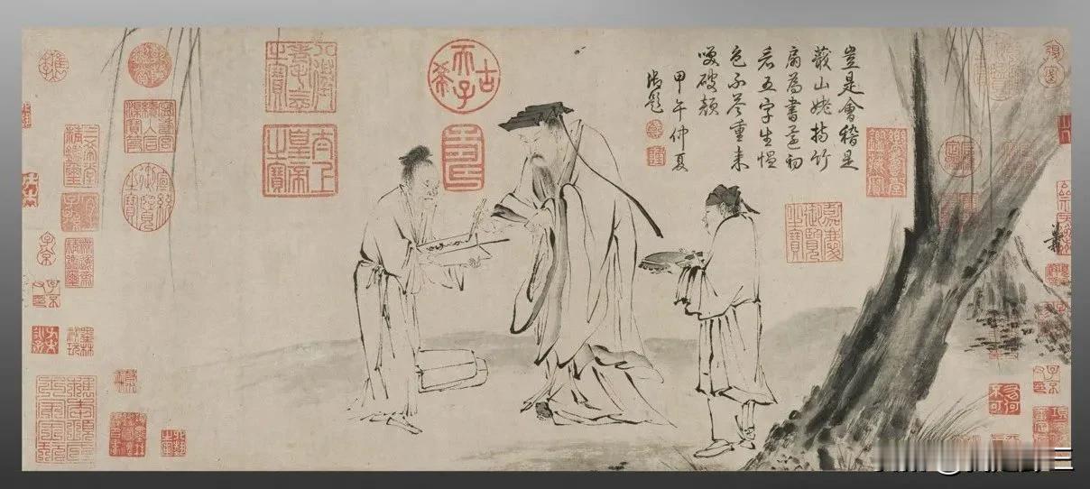 右军本清真，潇洒出风尘
              ——赏【右军书扇图】