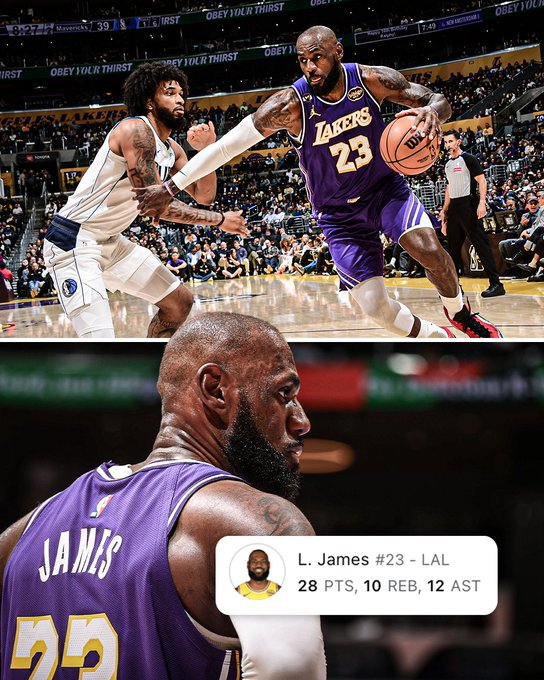 詹姆斯史上最老三双 湖人战胜独行侠，詹姆斯赛后采访说道：“我是个41岁的搞怪老男