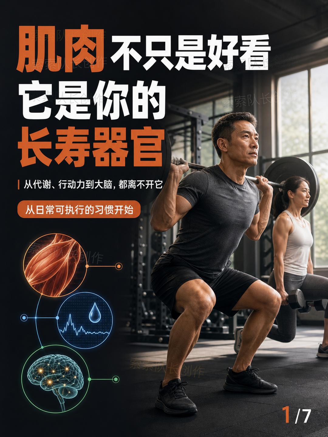 别只把肌肉当性张力，它是最智能的长寿器官

过去我们聊起肌肉，脑子里蹦出来的画面