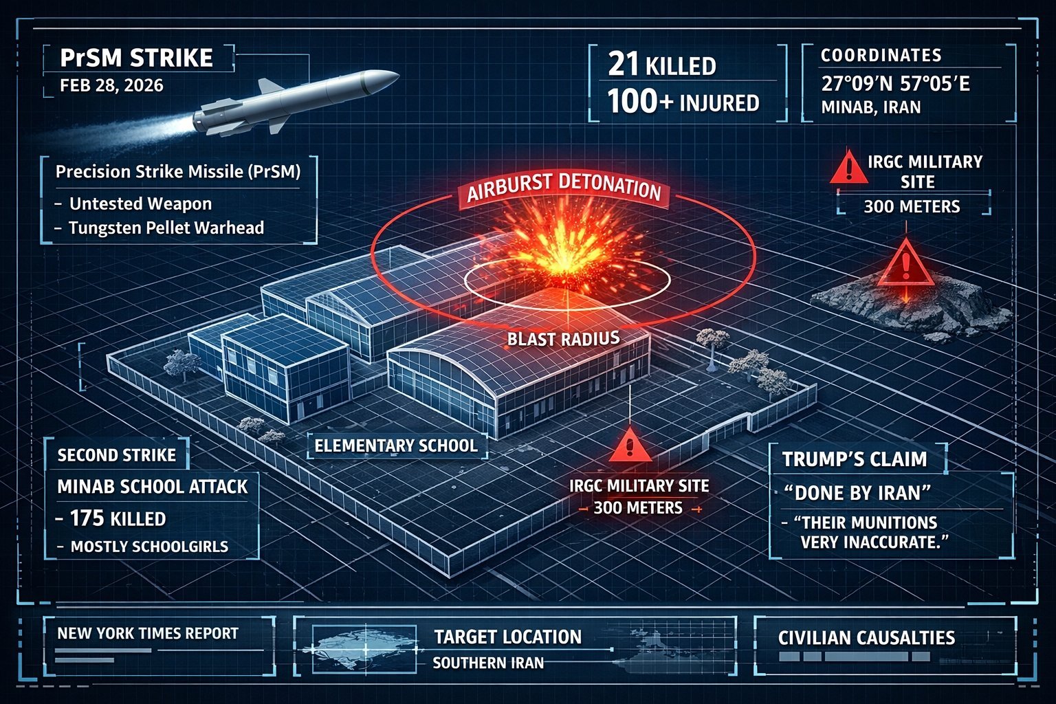 多份报告显示，特朗普政府在 2 月 28 日的一次袭击中使用了新开发的、以前未经