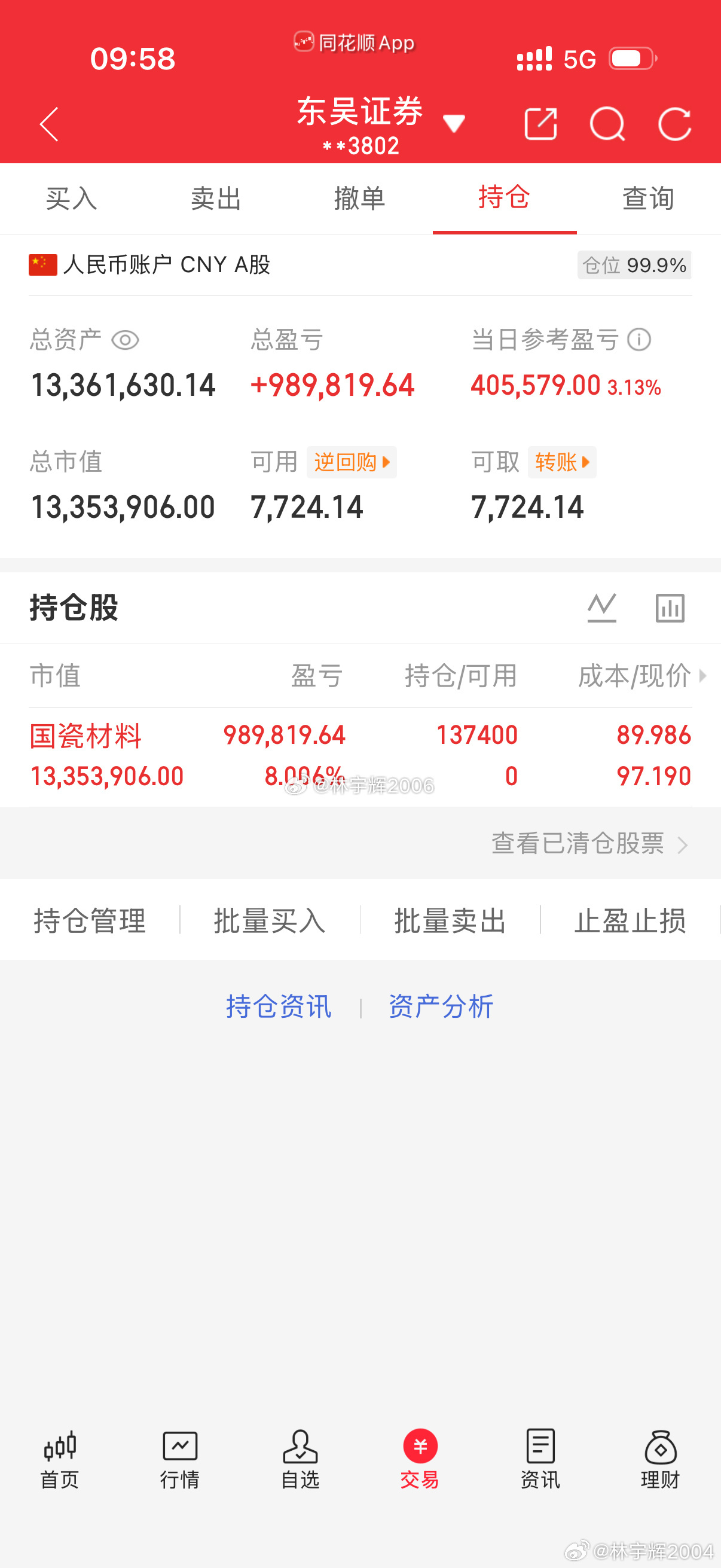 300万本金，目标一年1500万，拒绝马后炮，全程公开验证，欢迎大家一起见证！（