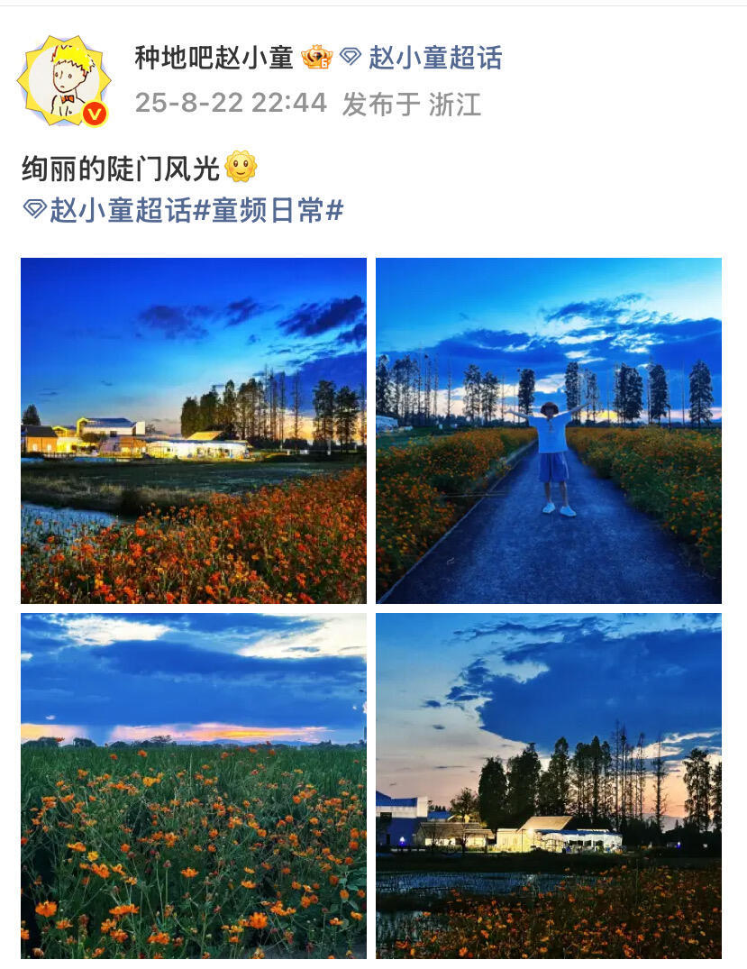 小童微博出处发现一个沉浸式拍夕阳的小童原来是这天，后陡门的夕阳好美美丽的夕阳下发