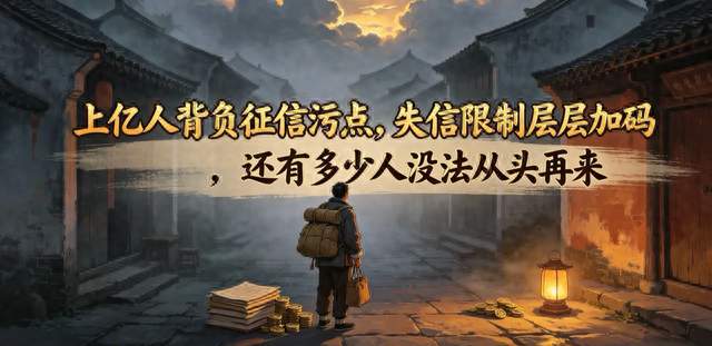 上亿人背负征信污点，失信限制层层加码，还有多少人没法从头再来