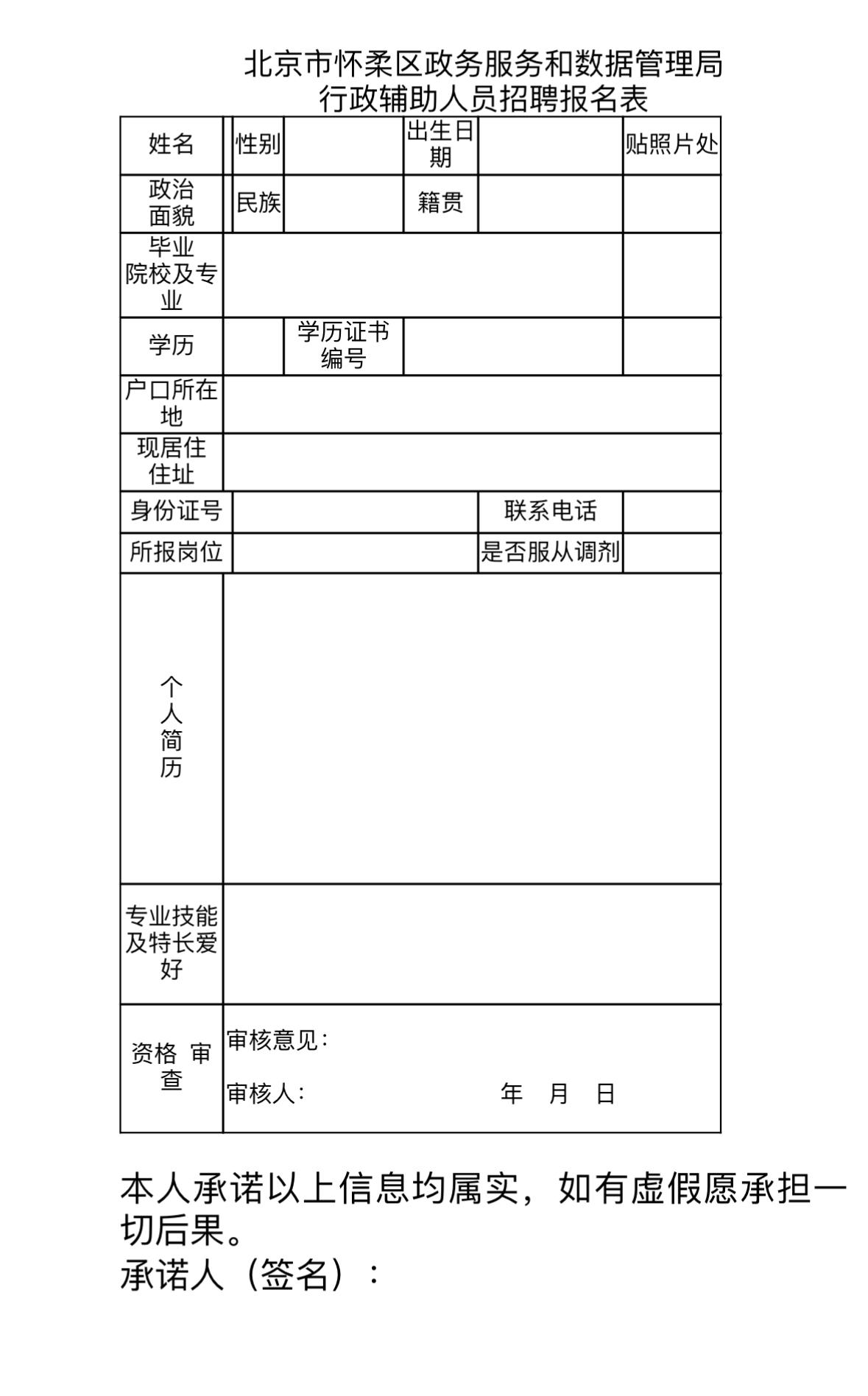北京怀柔ZF招13人！本科可报！

🔹单位名称: 北京市怀柔区政务服务和数据管
