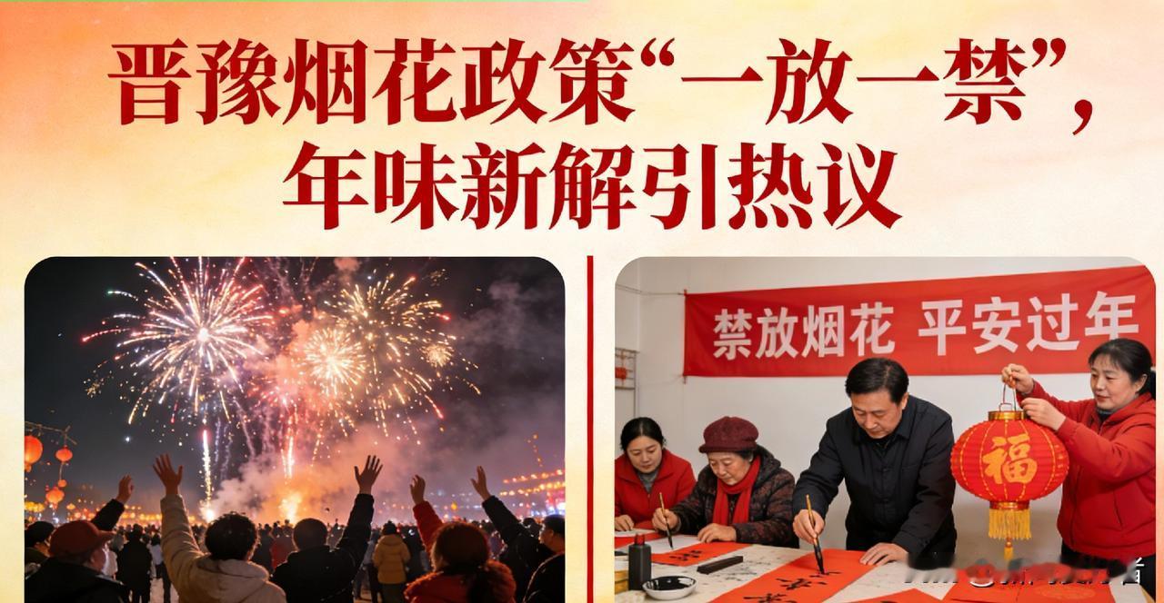 晋豫烟花政策“一放一禁”引热议！无烟花年味也能很浓
 
山西晋南划定河滩、郊外等