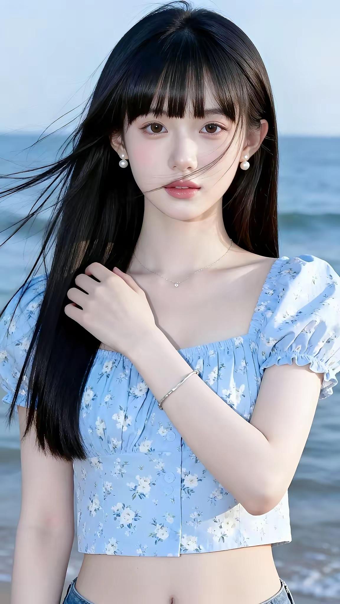 海边少女风，清新甜美，夏日穿搭指南🌊👗💄