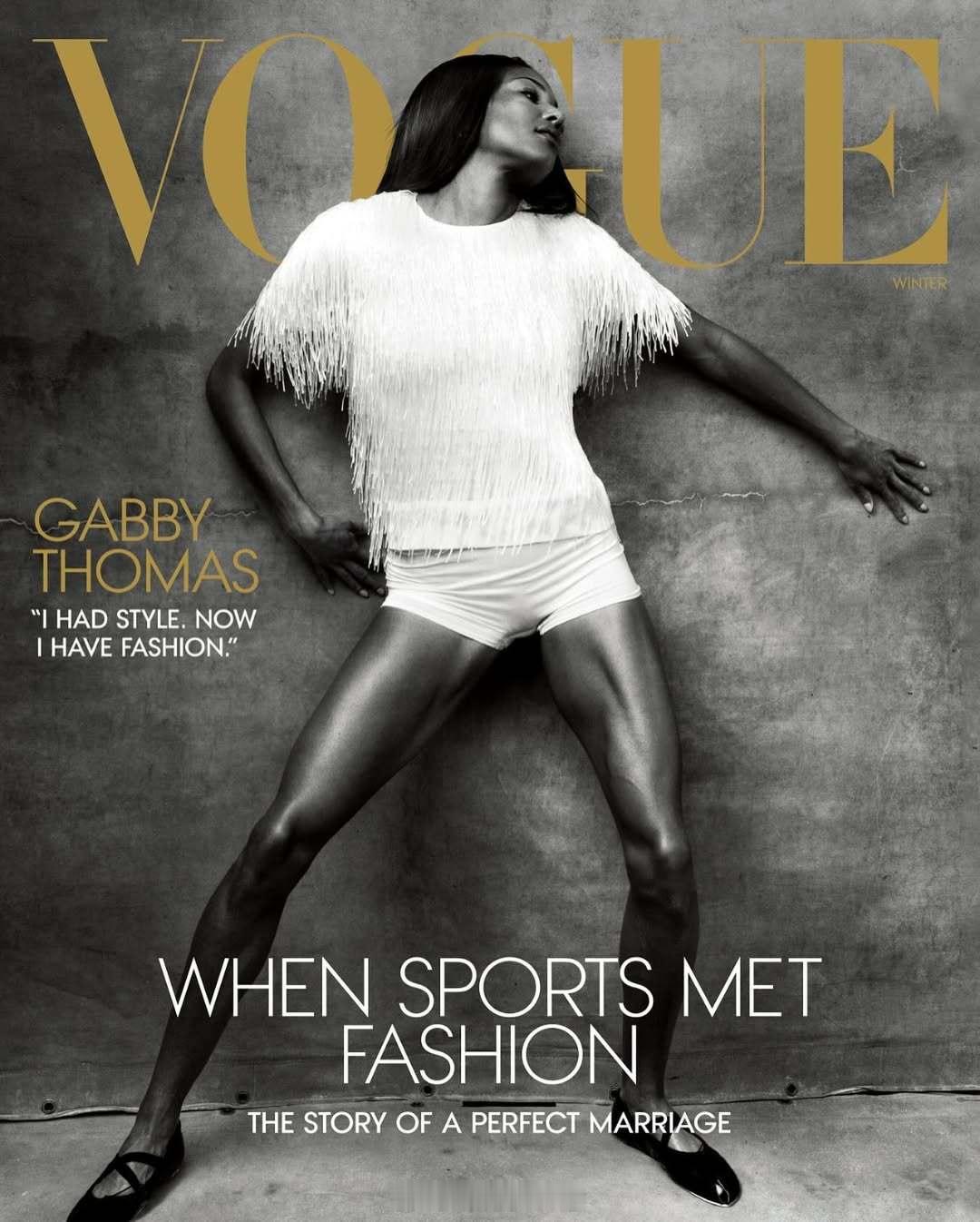 Gabby Thomas 托马斯给 VOGUE 拍摄的时尚大片[色]  