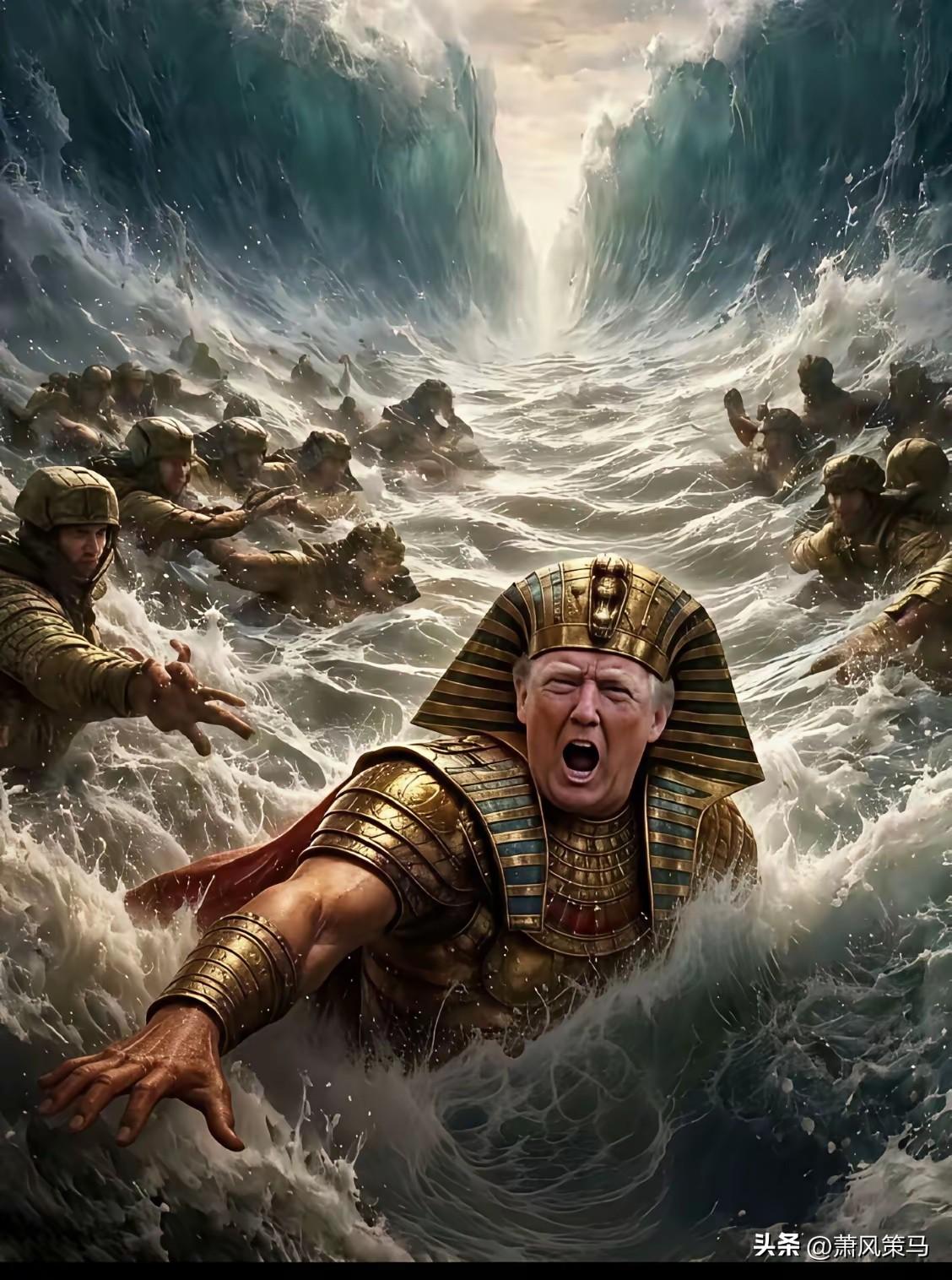 伊朗媒体这张《带着大兵去游泳》的图，真的笑不活了！脑洞开得比天还大，吹牛的功力直