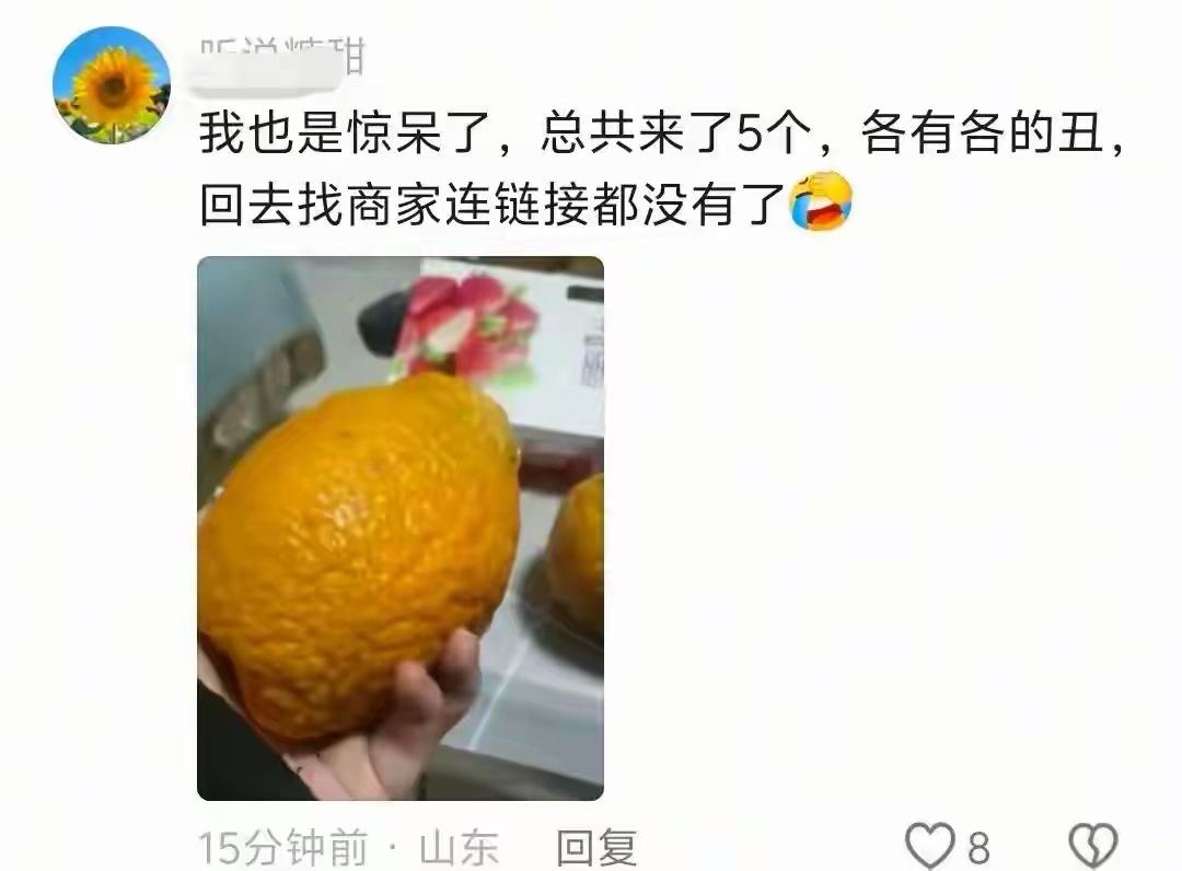 女子网购耙耙柑现“奇葩天团”，是踩坑还是别样惊喜？

网购耙耙柑奇形怪状 水果颜