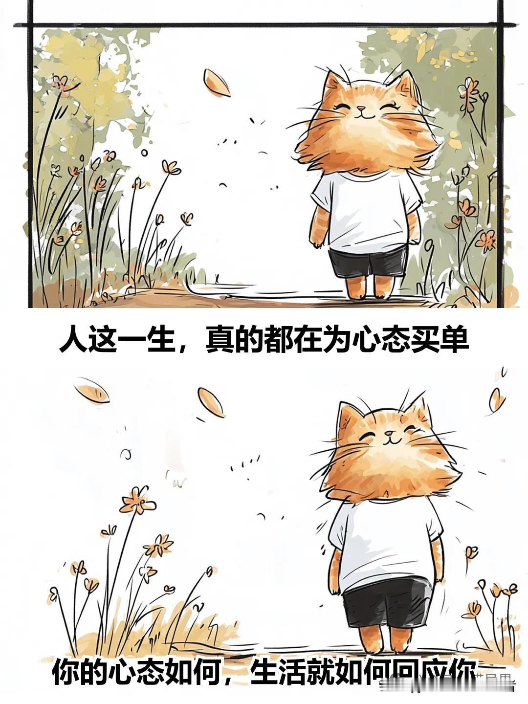 治愈漫画 I 人这一生，都在为心态买单漫画治愈心灵 漫画治愈时刻 漫画治愈自己