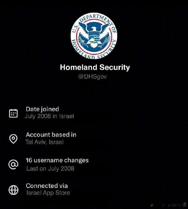 一不小心暴露了，美国国土安全部IP显示为以色列