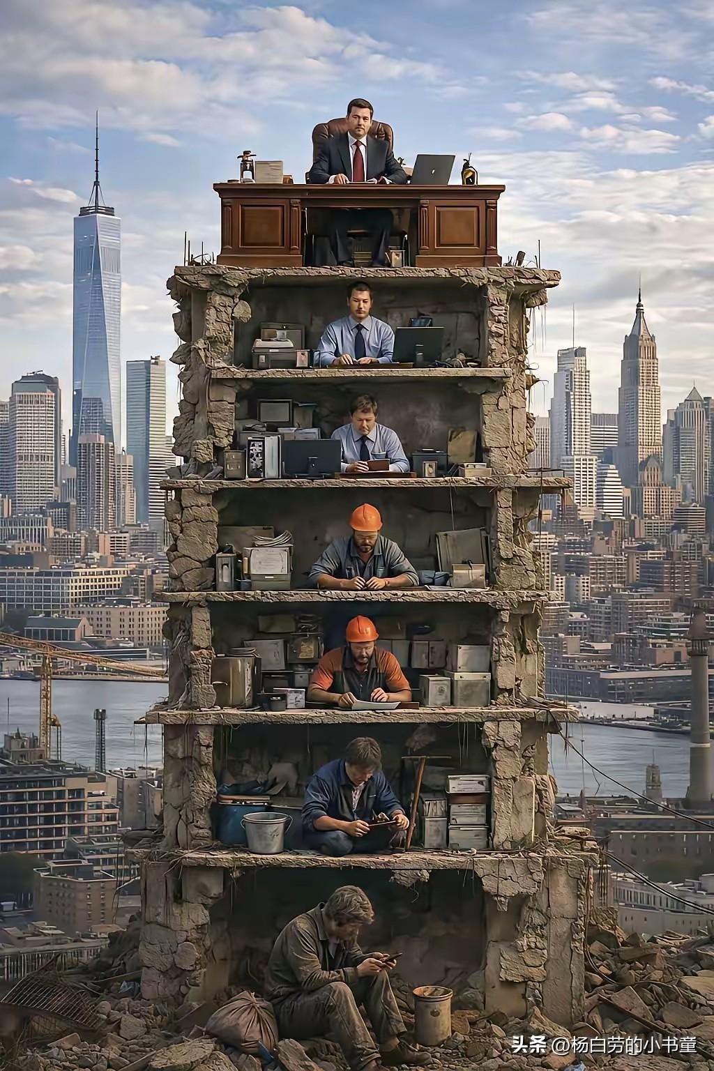 不公平待遇
辛苦一年了公司盈利1000万
领导层500万，员工层500万
领导层