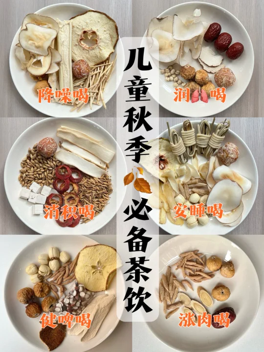6️⃣款秋季儿童汤饮🥣清润祛燥消积食❗