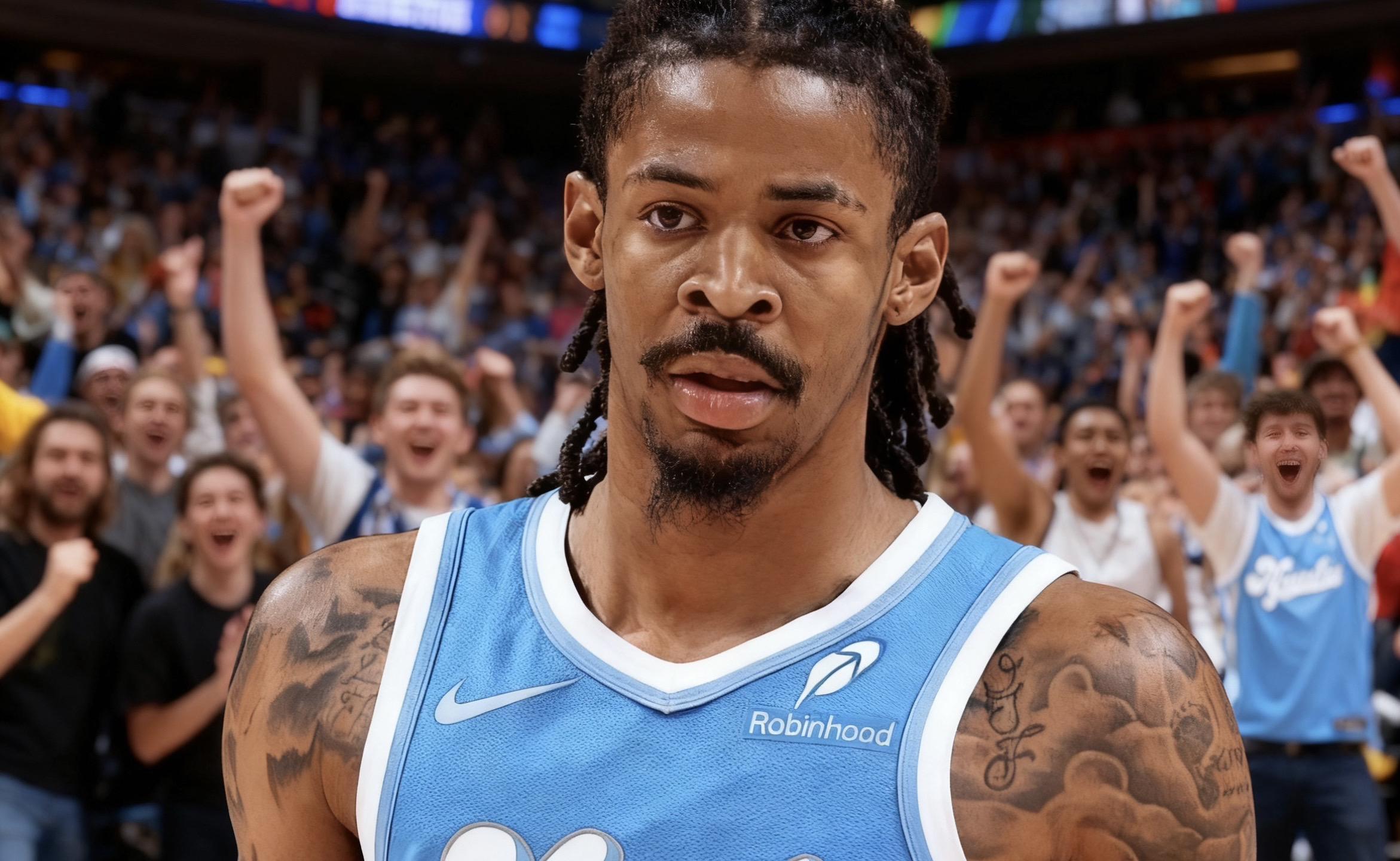 莫兰特过去5场场均15分9.2助，命中率27.6%，三分10.7%