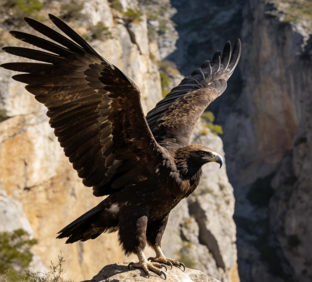 珲春公路上惊现“座山雕”！猛禽王者霸气侧漏，路人直呼太震撼

        太