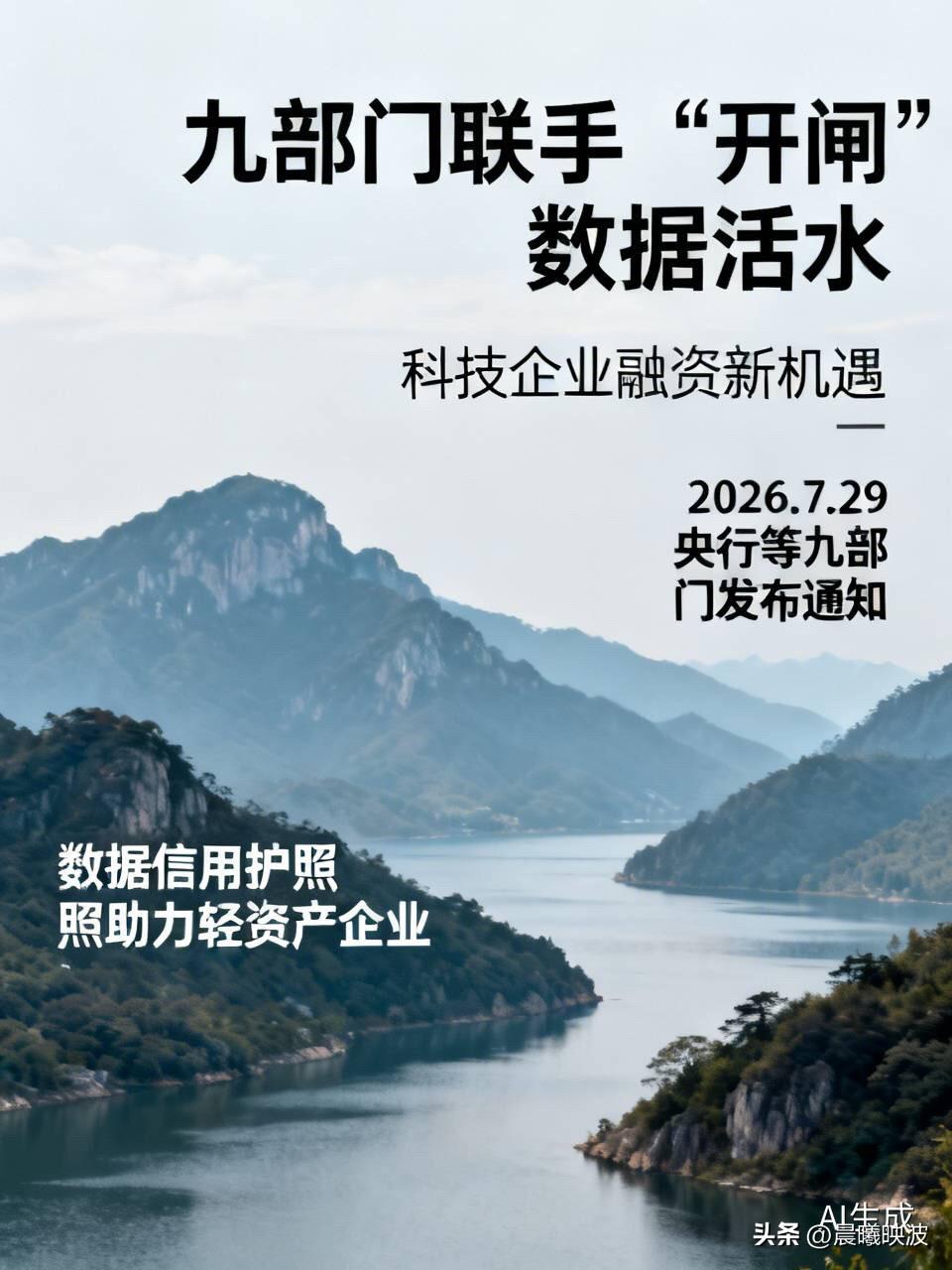 九部门联手“开闸”数据活水，科技企业融资不再只靠“砖头”

  2026年7月2