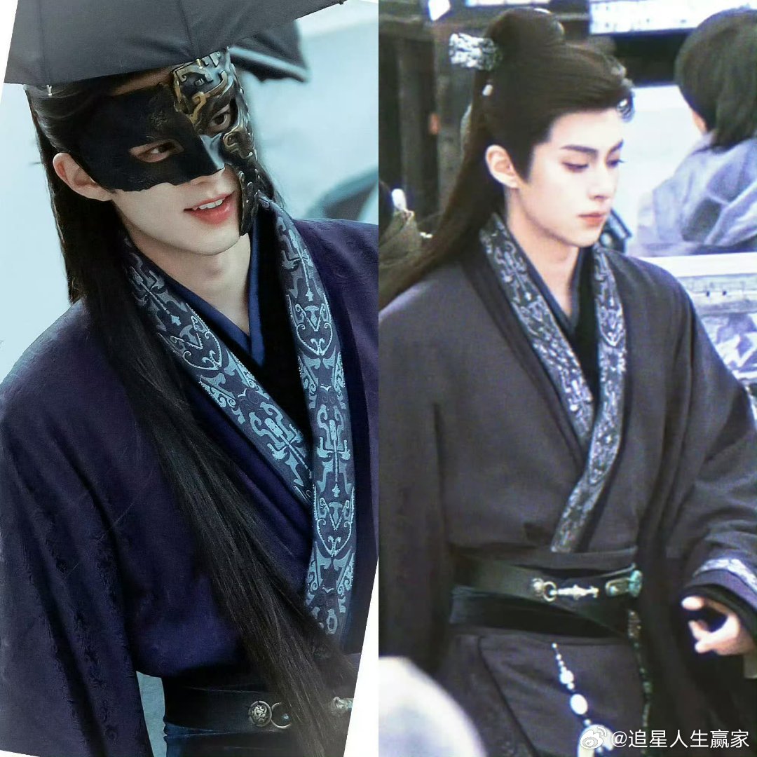 王鹤棣将门独后谢景行紫衣面具路透， 权倾天下 贵不可言