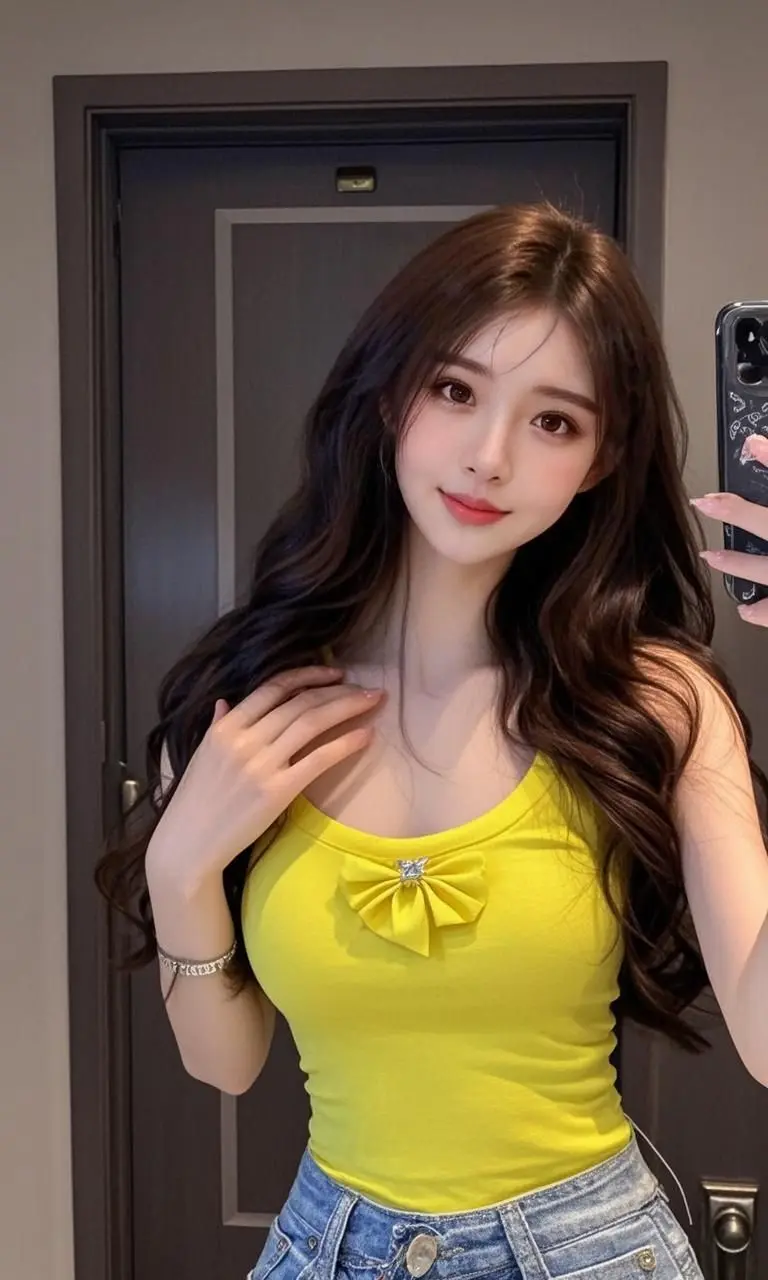 黄衫佳人 原来ai写真可以这么美 人生总得有一套ai写真吧 谁拍谁好看...