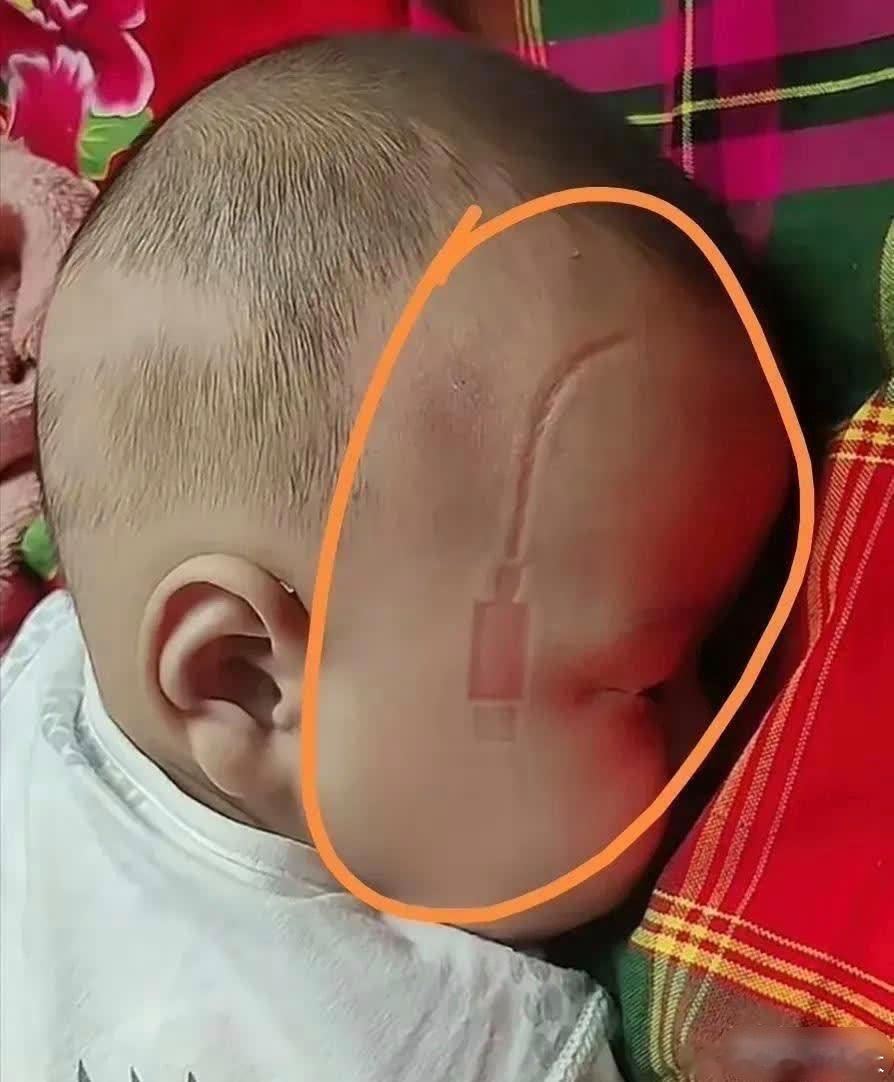 医生说，如果再多压三四个小时，这个充电器印子就永久性去不掉了，将会陪伴孩子一辈子