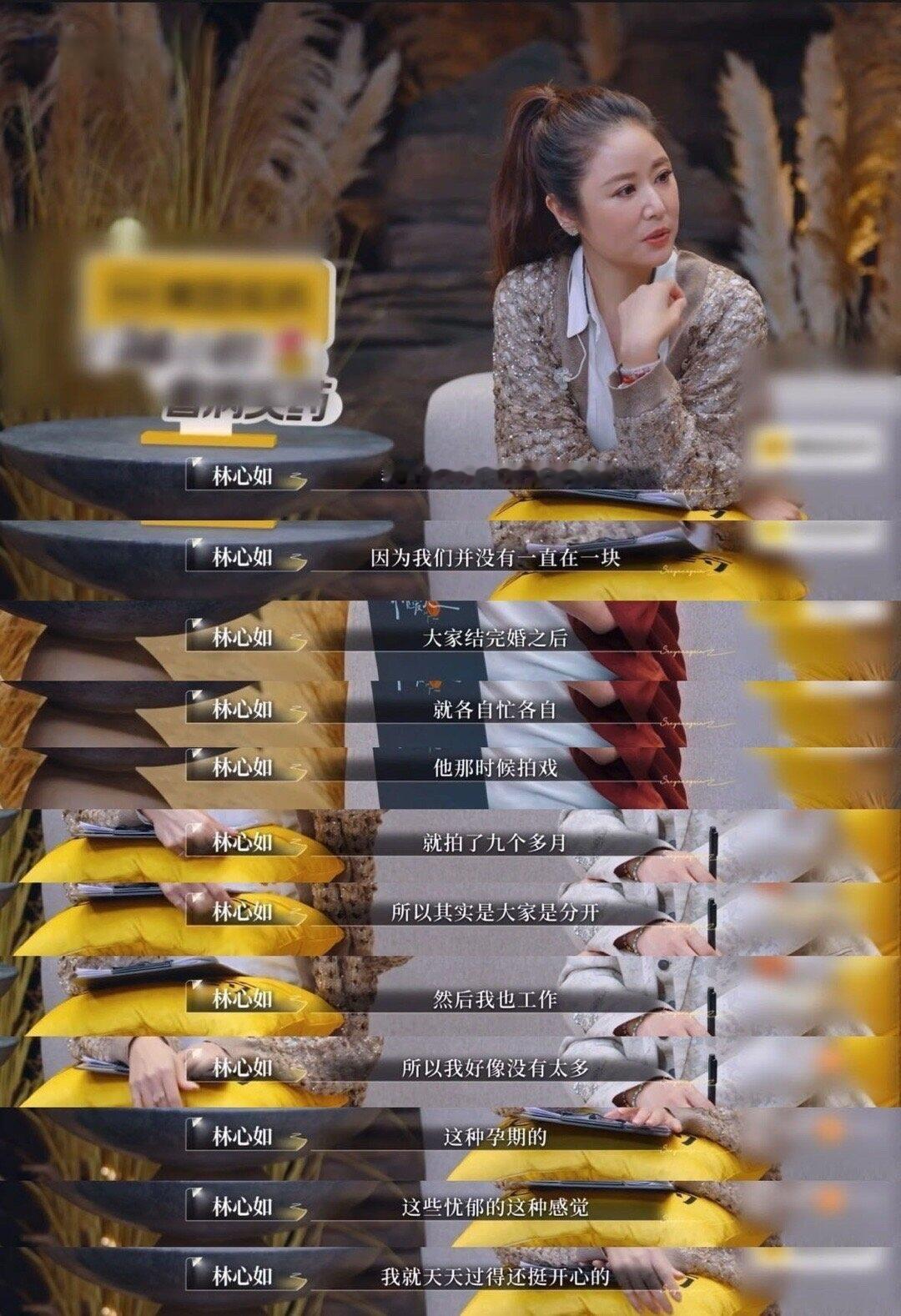 再见爱人有了自己的大女主林心如真是大女主，都是独立清醒有分量的发言林心如孕期没有