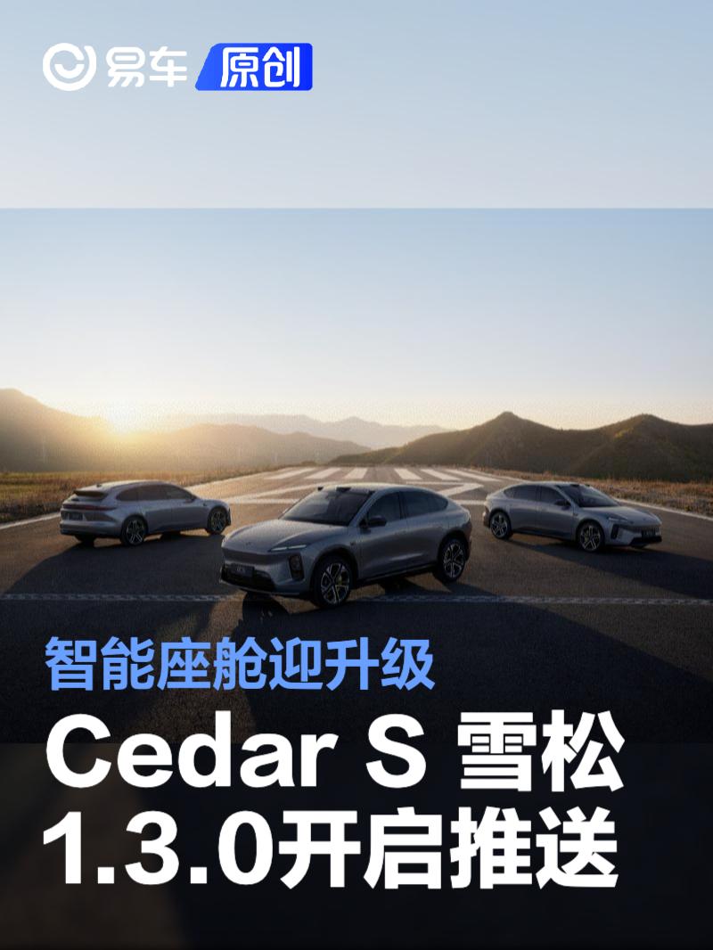 蔚来Cedar S 雪松 1.3.0开启全量推送 智能座舱迎升级