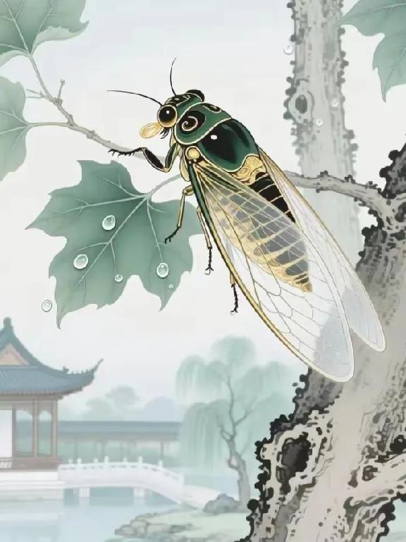 夏日生活打卡季盛夏午后，林间蝉声此起彼伏，清亮脆响穿透燥热空气。阳光透过枝叶洒落